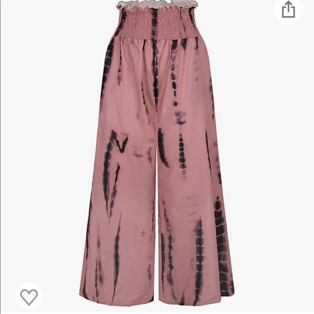 Boho Pants Smocked Waist